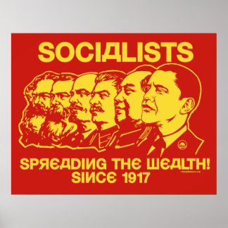 Sozialisten: Das Wohlstandspaket verbreiten Poster