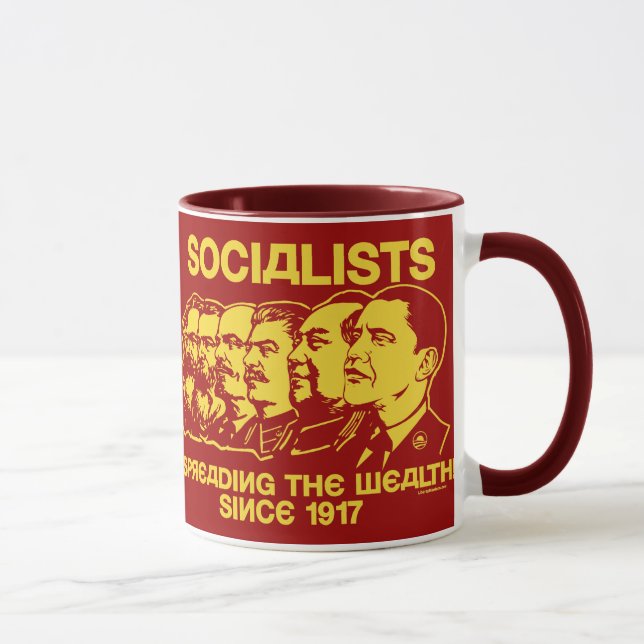 Sozialisten: Verbreiten der Reichtums-Tasse Tasse (Rechts)