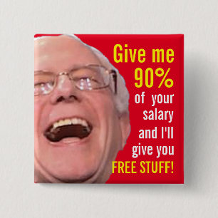 Sozialistische Bernie-Sandpapierschleifmaschinen - Button
