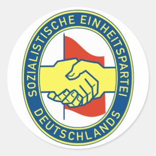 Sozialistische Einheitspartei Deutschlands Runder Aufkleber