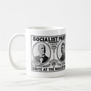 Sozialistische Party-Kandidaten 1912 Tasse