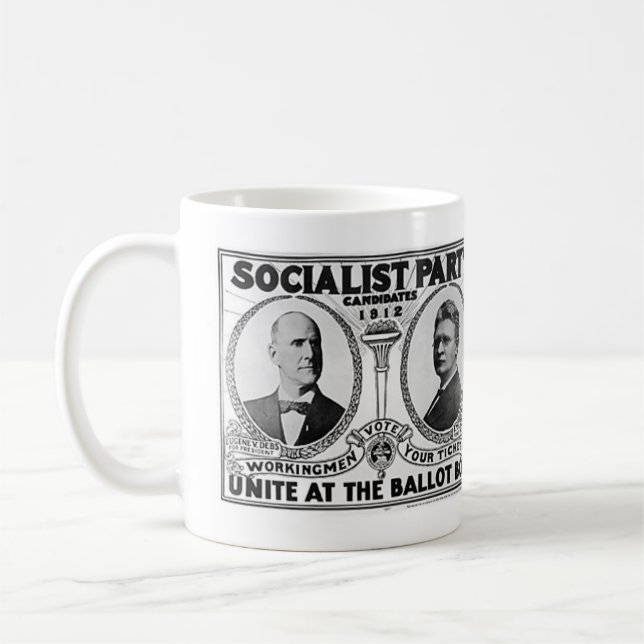 Sozialistische Party-Kandidaten 1912 Tasse (Links)