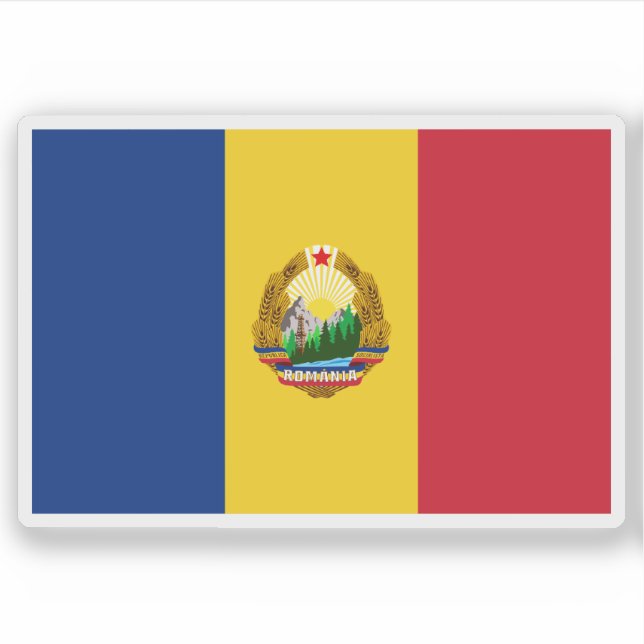 Sozialistische Republik Rumänien (1965-1989) Aufkleber (Vorderseite)