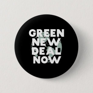 Sozialistischer New Green Deal jetzt T Shirt Button