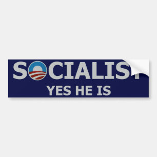 Sozialistischer Obama-Autoaufkleber Autoaufkleber