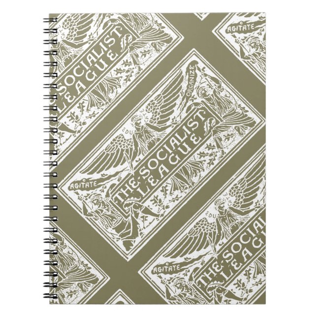 Sozialistisches Ligalogo Beigenotizbuch Notizblock (Vorderseite)