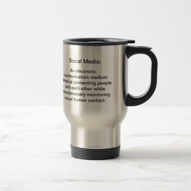 Sozialmeda-Reise-Tasse Reisebecher (Rechts)