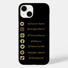 SOZIALMEDIEN YOUTUBE TIKTOK INSTAGRAM META TAGS Case-Mate iPhone 14 HÜLLE