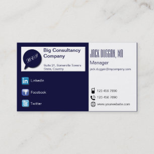 Sozialmedien zentral in der Marine und im Visitenkarte