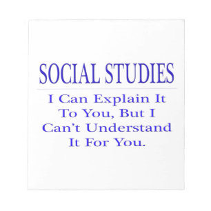 Sozialstudien ... Erklären Sie nicht verstehen Notizblock