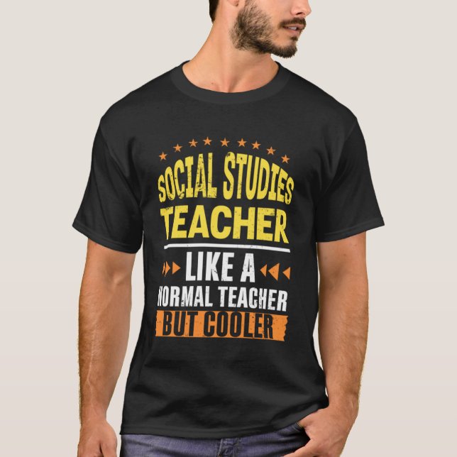 Sozialstudien Lehrer wie ein normaler Lehrer, aber T-Shirt (Vorderseite)