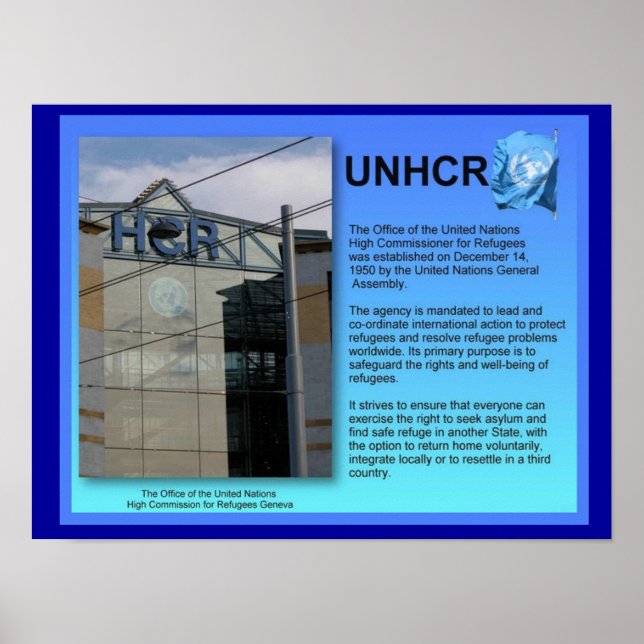 Sozialstudien, UNHCR, Genf Poster (Vorne)