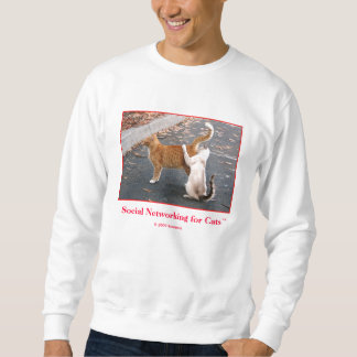 Sozialvernetzung für Katzen Sweatshirt