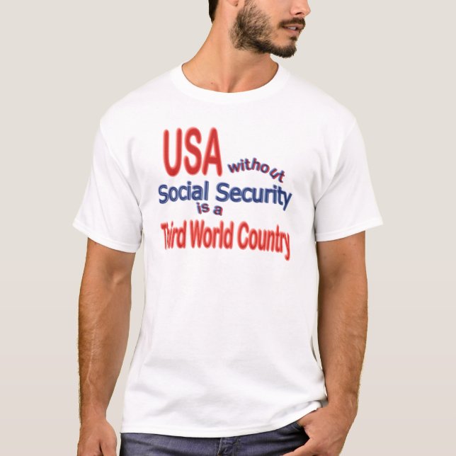 Sozialversicherung USA! Personifizieren Sie T-Shirt (Vorderseite)