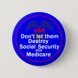 Sozialversicherungs-Knopf Button