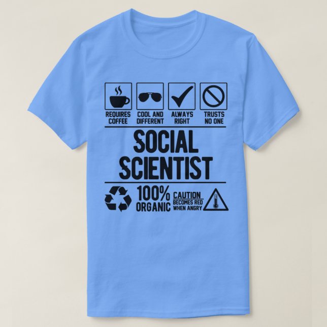 Sozialwissenschaftler T-Shirt (Design vorne)