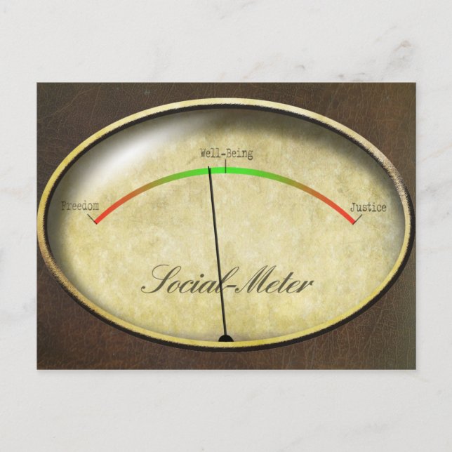 Sozialzähler Postkarte (Vorderseite)