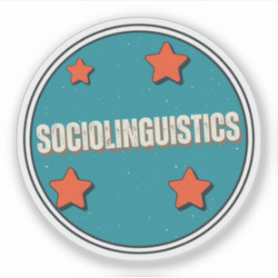 Soziolinguistik Aufkleber