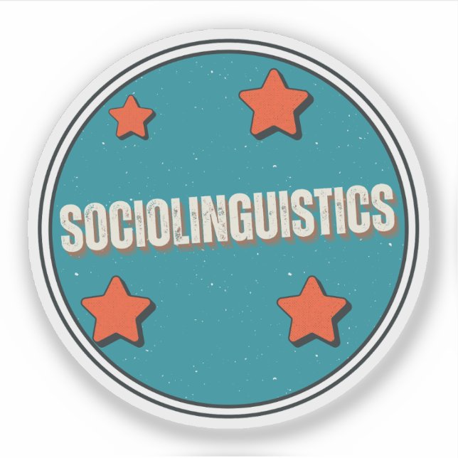 Soziolinguistik Aufkleber (Vorderseite)