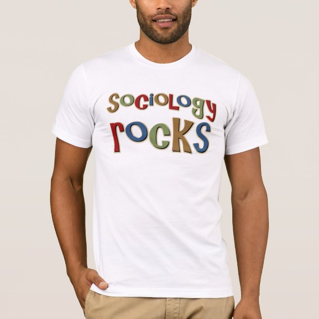Soziologie-Felsen T-Shirt (Vorderseite)