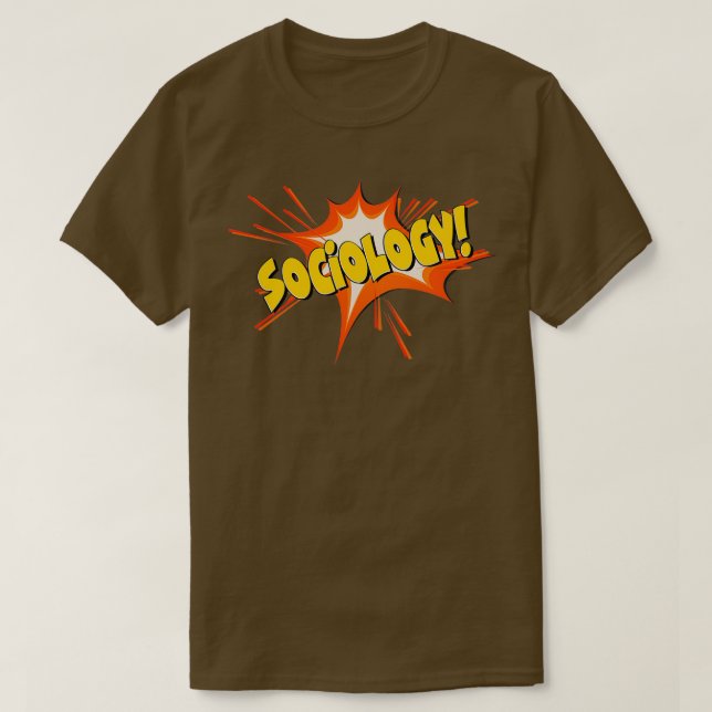 Soziologie-Flash-Comic T-Shirt (Design vorne)