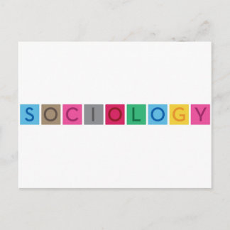 Soziologie Postkarte