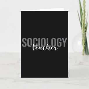 Soziologielehrer Soziologe Karte