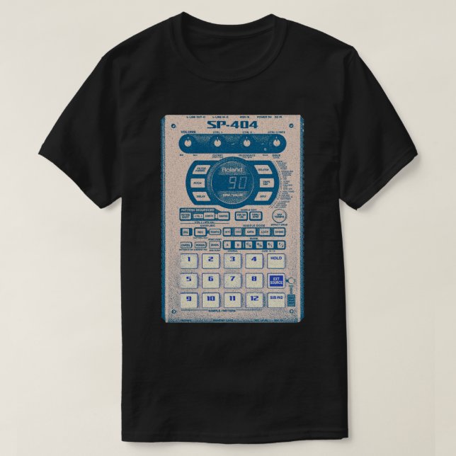 SP404 Sampler Design T-Shirt (Design vorne)