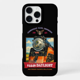 SP GS-4 Daylight Steam Locomotive Vintage Poster iPhone 16 Pro Max Hülle