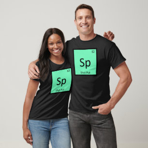 Sp - Kugelstoßen Leichtathletik Chemie-Symbol T-Shirt