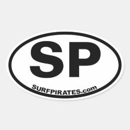 SP Surfpirates Aufkleber im klassischen OBX-Stil