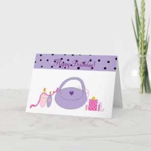 Spa-Accessoires Geburtstag Karte