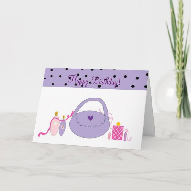 Spa-Accessoires Geburtstag Karte (Vorderseite)