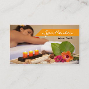 Spa Center Massage Business & card Visitenkarte