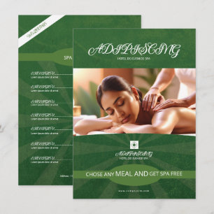 Spa-Center-Tisch-Tent-Vorlage