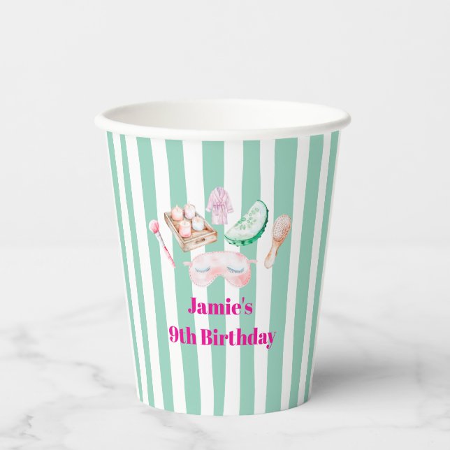 Spa Day Kid's Party  Pappbecher (Vorderseite)