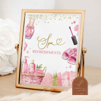 Spa-Erfrischungs-Party-Schild