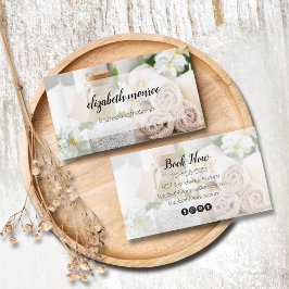 Spa Handwritten Script Calligraphy Visitenkarte