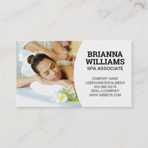 Spa Hotelservices Massage Visitenkarte