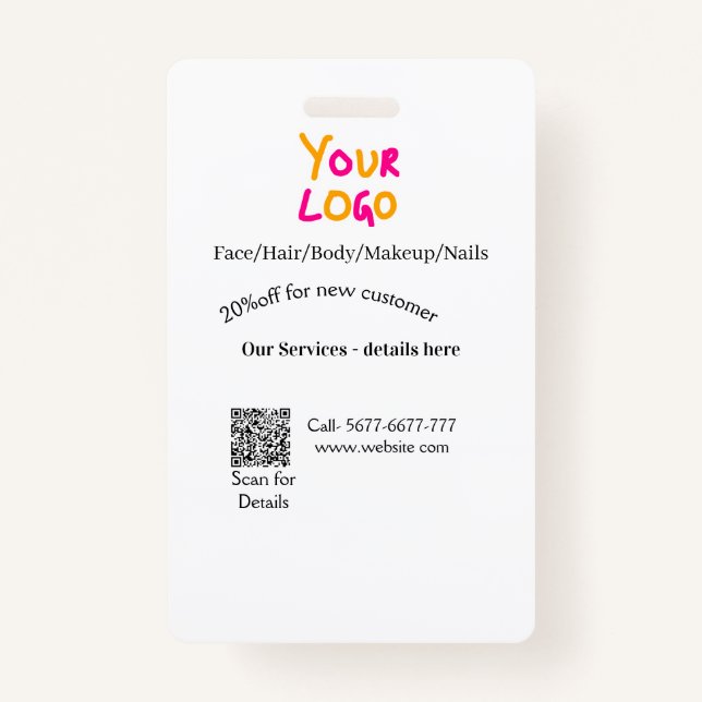 Spa massage salon discount offer services contact  ausweis (Vorderseite)