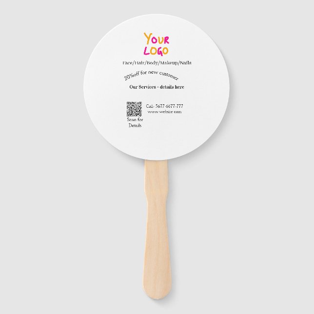 Spa massage salon discount offer services contact  fächer (Vorderseite)