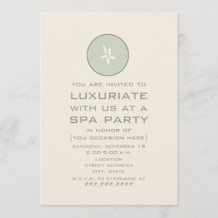 Spa-Party-Einladung - Gurke Einladung
