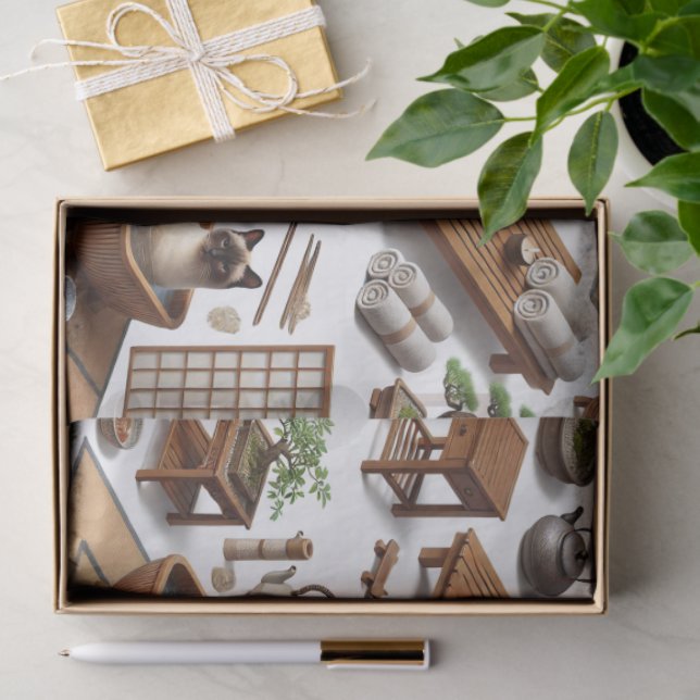 Spa party for Siamese Cat Lovers  Seidenpapier (Geschenk)