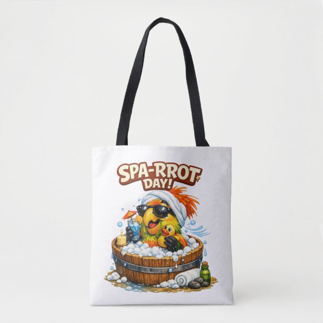 Spa-rrrot Day Funny Parrot Spa Relax Design (Vorderseite)