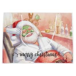 Spa Santa Claus Merry Christmas  Große Geschenktüte