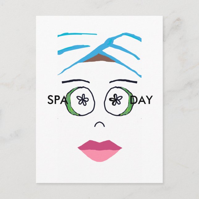 Spa-Tag Postkarte (Vorderseite)