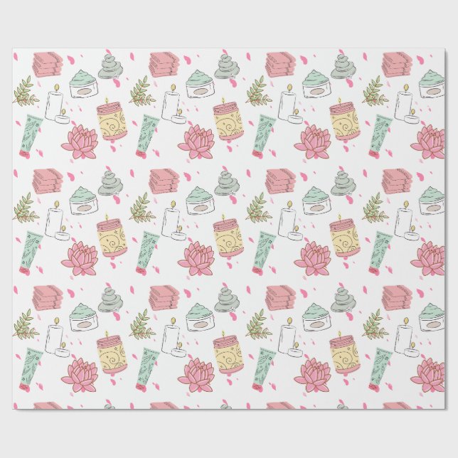 Spa-Thema Geschenkpapier (Flach)