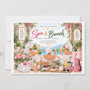 Spa- und Brunch-Party Einladung