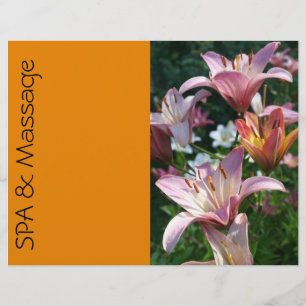 SPA und Massage Flyer