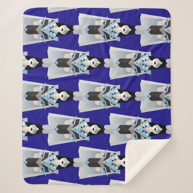 Space Ace – Patterned Sherpa Blanket Sherpadecke (Vorderseite)